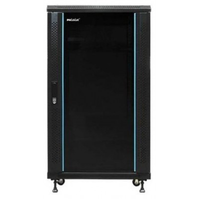 PHASAK Armario Rack 19" Phasak Pro 32U  600x800 Montado (Incluye: 2 bandejas de 19? + Regleta electrica 19? + Juego de ruedas +  Ventilacion)